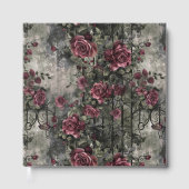 Victoriaans Gotische Tuin Rozen Patroon Gastenboek (Voorkant)