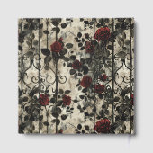 Victoriaans Gotische Tuin Rozen Patroon Gastenboek (Achterkant)