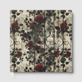 Victoriaans Gotische Tuin Rozen Patroon Gastenboek (Voorkant)