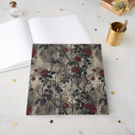 Victoriaans Gotische Tuin Rozen Patroon Gastenboek