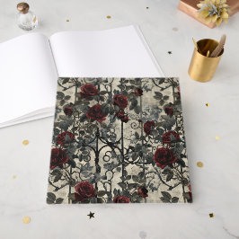 Victoriaans Gotische Tuin Rozen Patroon Gastenboek