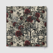 Victoriaans Gotische Tuin Rozen Patroon Gastenboek (Achterkant)