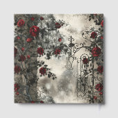 Victoriaans Gotische Tuin Rozen Patroon Gastenboek (Achterkant)