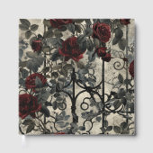 Victoriaans Gotische Tuin Rozen Patroon Gastenboek (Voorkant)