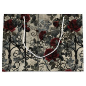 Victoriaans Gotische Tuin Rozen Patroon Groot Cadeauzakje (Voorkant)