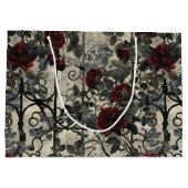 Victoriaans Gotische Tuin Rozen Patroon Groot Cadeauzakje (Achterkant)