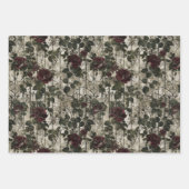 Victoriaans Gotische Tuin Rozen Patroon Inpakpapier Vel (Voorkant 2)