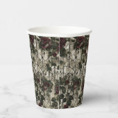 Victoriaans Gotische Tuin Rozen Patroon Papieren Bekers (Rechts)