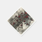 Victoriaans Gotische Tuin Rozen Patroon Servet (Hoek)