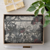 Victoriaans Gotische Tuin Rozen Patroon Tissuepapier (Geschenk)