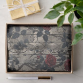 Victoriaans Gotische Tuin Rozen Patroon Tissuepapier (Geschenk)