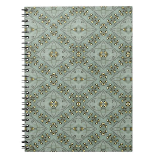 Victoriaans gouden bladeren notitieboek (Voorkant)