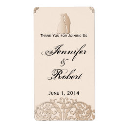 Victoriaans goudFilippijns Wijnlabel Etiket