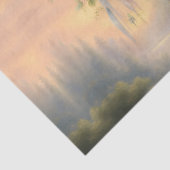 Victoriaans, goudkleurig hart met bloemen en gezeg tissuepapier (Detail)