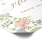  Victoriaans Grace Bloemen Kaarten en Geschenken T Poster (Hoek)