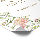  Victoriaans Grace Bloemen Kaarten en Geschenken T Poster (Hoek)