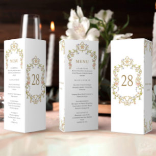 Victoriaans Grace Bloemen Wedding Menu