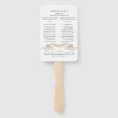 Victoriaans  Grace Boheemse Trouwceremonie Handwaaier (Achterkant)