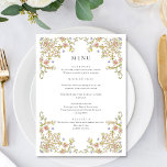 Victoriaans  Grace Bohemian bruiloft diner Menu<br><div class="desc">Klik voor verdere aanpassingen op "Deze sjabloon personaliseren" en vervolgens op "Bewerken met ontwerpgereedschap". Stijlvolle bewerkbare gemakkelijk te gebruiken bruiloft sjablonen,  meer items beschikbaar in de winkel (uitnodigingen,  rsvp,  bedankjes,  briefpapier & decor). Neem contact met me op als je hulp nodig hebt of overeenkomende objecten.</div>