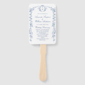 Victoriaans  Grace bruiloft ceremonie programma Handwaaier (Voorkant)