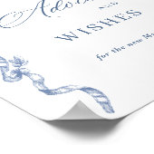 Victoriaans  Grace Dusty Blue Advies & Wishes Poster (Hoek)