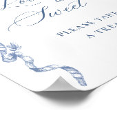 Victoriaans  Grace Dusty Blue Love is Sweet Poster (Hoek)