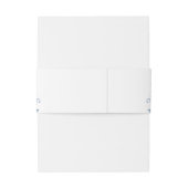 Victoriaans  Grace Floral Dusty Blue Wedding Uitnodigingen Wikkel (Achterkant Voorbeeld)