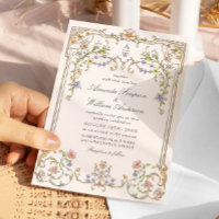 Victoriaans  Grace Floral Lijst Bruiloft