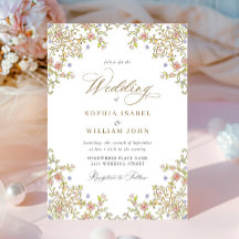 Victoriaans  Grace Floral Lijst Bruiloft