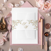 Victoriaans  Grace Floral Lijst Bruiloft Uitnodigingen Wikkel