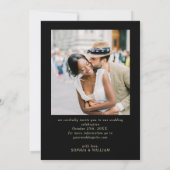 Victoriaans  Grace Floral Lijst trouwfoto Save The Date (Achterkant)