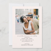 Victoriaans Grace Floral Lijst trouwfoto Save The Date (Achterkant)