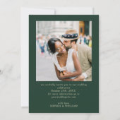 Victoriaans  Grace Floral Lijst trouwfoto Save The Date (Achterkant)