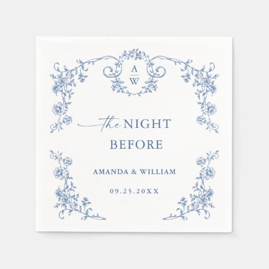 Victoriaans Grace Floral repetitie diner Servet (Voorkant)