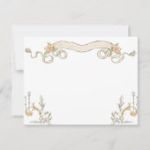 Victoriaans  Grace Floral Stationery Note Kaart Notitiekaartje (Voorkant)