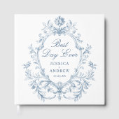 Victoriaans Grace Floral Wedding fotoalbum Gastenboek (Voorkant)