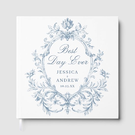 Victoriaans  Grace Floral Wedding fotoalbum Gastenboek (Voorkant)