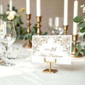 Victoriaans  Grace Floral Wedding Place Card Kaart