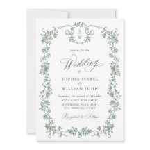 Victoriaans  Grace Floral Wedding QR-code