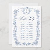 Victoriaans  Grace Floral Zitting Chart Kaart (Voorkant)