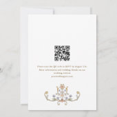 Victoriaans  Grace Pastel Floral Wedding Kaart (Achterkant)