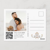 Victoriaans Grace QR code Foto Dank U Briefkaart (Achterkant)