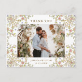 Victoriaans  Grace QR code Foto Dank U Briefkaart (Voorkant)