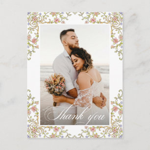 Victoriaans  Grace QR code Foto Dank U Briefkaart