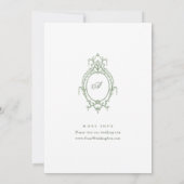 Victoriaans  Grace Sage Green Vrijgezellenfeest Kaart (Achterkant)