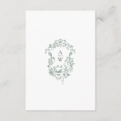 Victoriaans  Grace Wedding QR code Details Informatiekaartje (Achterkant)