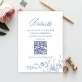 Victoriaans  Grace Wedding QR code Details Informatiekaartje