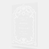 Victoriaans  Grace Wedding WELKOM Wedding Acryl Bord (Hoek)