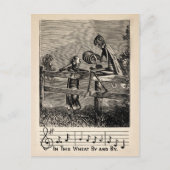 Victoriaans Grasshopper Song Briefkaart (Voorkant)