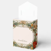 Victoriaans grens met Wildflower Wedding Bedankdoosjes (Geopend)